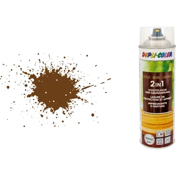 barva a nátěr na dřevo Lazura na dřevo Dupli-Color tmavý ořech 0,5 l