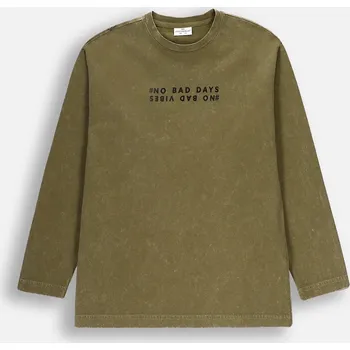 Chlapecké tričko Chlapecké zelené tričko s dlouhým rukávem 152 Coccodrillo ZC4