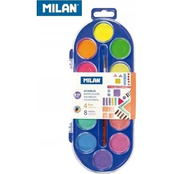 Vodová barva Kreativní SADA pro DĚTI BARVA Akvarelové barvy 12 barev MILAN Super