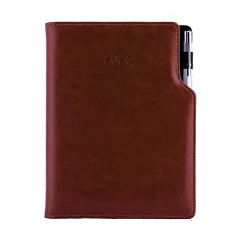 Diář Diář GEP s propiskou týdenní B6 2026 - hnědá