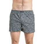 Pánské trenýrky Meatfly Agostino Double Pack šedá/tyrkysová XL