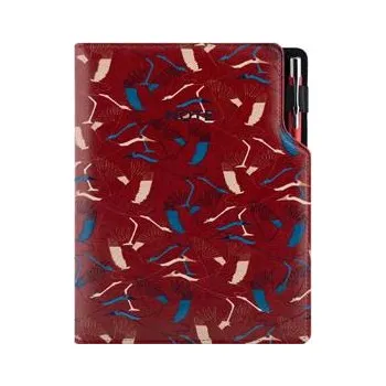 Zápisník Notes - zápisník DESIGN B5 nelinkovaný - bordó - Jeřáb