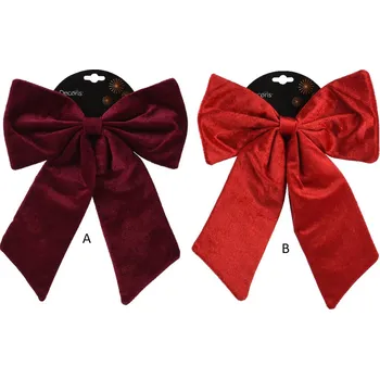 Vánoční dekorace Kaeming Dekorativní mašle , 30x35 cm, 2 druhy, červená, KSD