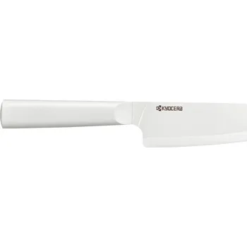 Kuchyňský nůž Kyocera nůž Santoku TK-140 WH-WH 14cm Nůž, keramický, Santoku, bílá čepel, 14cm, bílá rukojeť TK-140 WH-WH