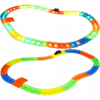 autodráha LED AUTODRÁHA ZVUK MAGICKÁ AUTÍČKO