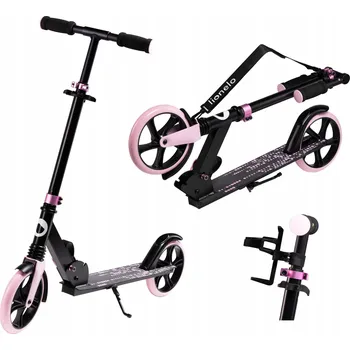 Koloběžka Skládací koloběžka s velkými koly a stojánkem do 100 kg LIONELO LUCA