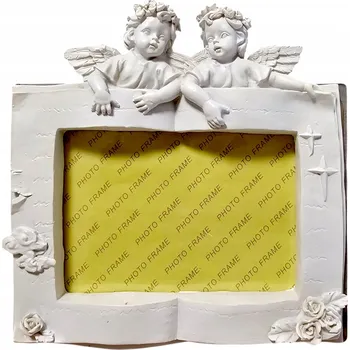 Rám na obraz Figurka Rámeček s figurkami andělů k postavení 17,5 x 13,5 cm