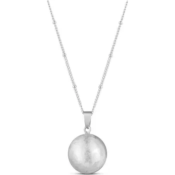 Oblečení a móda Moniel Těhotenský šperk bola Moon stříbrná s broušeným povrchem + řetízek