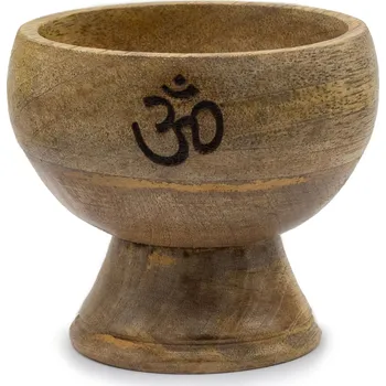 Vonná tyčinka Mani Bhadra Mani Bhadra Stojánek na vonné tyčinky a kužely Kalich OM, 11 x 10 cm
