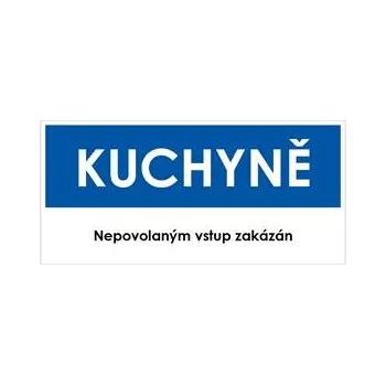 KUCHYNĚ, modrá, plast 1 mm 190x90 mm
