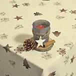 Vánoční ubrusy a běhouny LINO 70x70 Obšitý okraj 1 cm