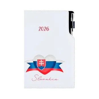 Diář Diář DESIGN týdenní speciál A5 2026 - bílá - Slovensko - vlajka