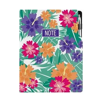 Notes - zápisník DESIGN A4 čtverečkovaný - Tropic