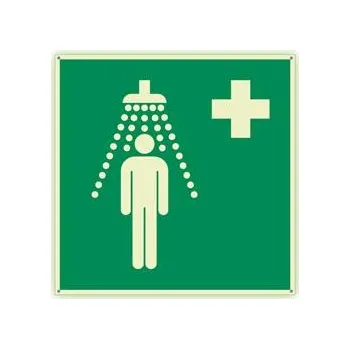 Zdravotnická sprcha - fotoluminiscenční tabulka s dírkami, plast 2 mm 200x200 mm