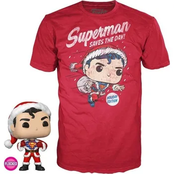 Figurka Funko POP! Set figurka Flocked a tričko Back DC Comics Superman vel. L