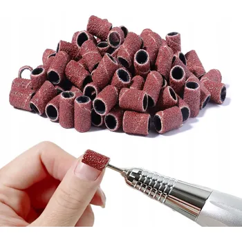 Brusné návleky KAPTURKI pro frézku na manikúru a pedikúru - SADA 100 KS #180