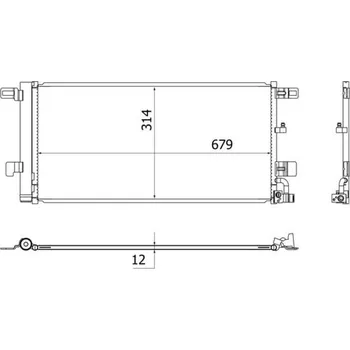 Výparník klimatizace Kondenzátor, klimatizace MAHLE AC 961 000S