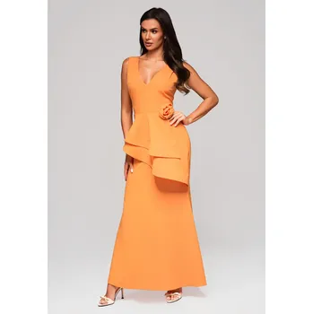 Dámské oblečení Edoti Evening dress LA-OM-DL Edoti oranžová 3432781