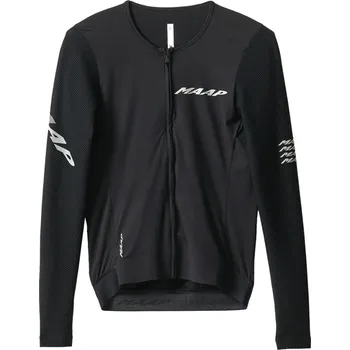cyklistický dres MAAP Emerge LS Jersey - Black M