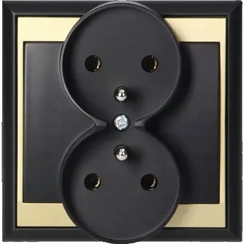 Elektrická zásuvka Elektrická Zásuvka Abex černá