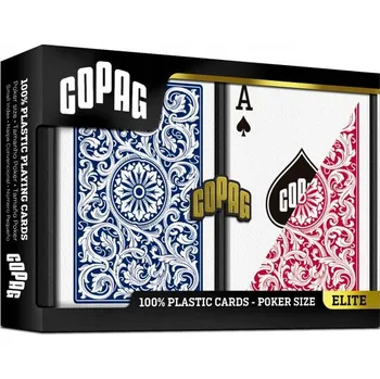 Sběratelská karetní hra Hrací karty 2 balíčky Copag Elite 1546 Červené/Modré Double Deck Set