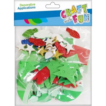 Vánoční dekorace Dekorativní ozdoba samolepicí pěnová nálepka