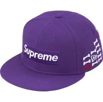 Kšiltovka Supreme Bones Box Logo New Era® / Purple Barva: Fialová, Velikost: 7 5/8 - 60,6 cm