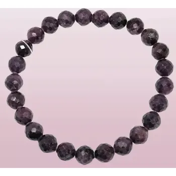 Náramek Safírový náramek fialový 8 mm – přírodní kámen, AA kvalita