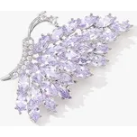 Éternelle Luxusní brož ve tvaru motýla s fialovými zirkony B8179-0250543 Fialová