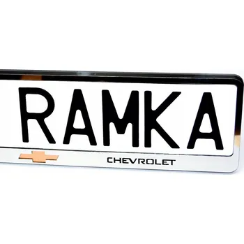 autokoberec Rámečky na SPZ z nerezové oceli DODGE JEEP CHEVROLET