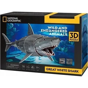 Puzzle 3D National Geographic Žralok Puzzle KUBICKÁ ZÁBAVA