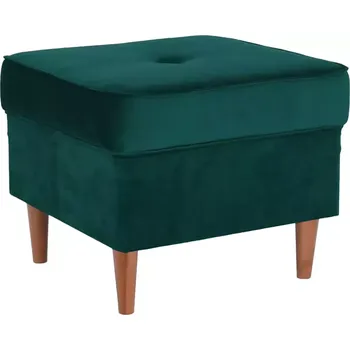 Taburet Taburet RUFINO 3 NEW, zelená/ořech - SLEVA 3% s kodem radost25