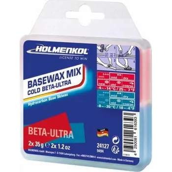 Lyžařský vosk HOLMENKOL Worldcup Mix COLD ČERVENÝ-MODRÝ 2x35 g