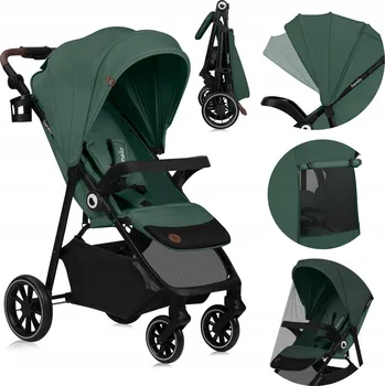 Kočárek Sportovní kočárek lehký, skládací do 22 kg Lionelo LO-EMMA ONE GREEN FOREST