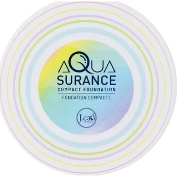 Make-up J.Cat Beauty Aquasurance kompaktní pudrový make-up pro střední až plné krytí odstín 100 Porcelain 9 g