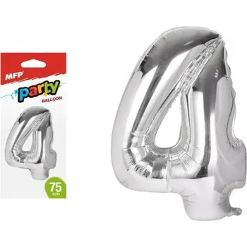 Fóliový balónek číslice 4, 75 cm