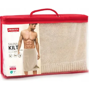 Ručník do sauny Zwoltex, egyptská bavlna, béžový, 70x171 cm, 400 g/m2