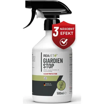 Antiparazitikum pro psa REAVET Giardia sprej při napadení parazity Giardie a dalšími mikroorganismy (500 ml)