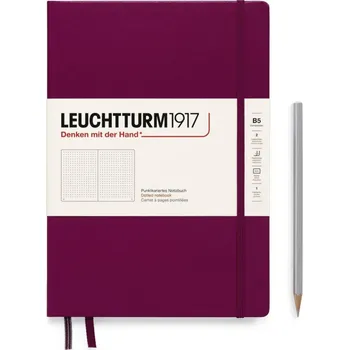 Leuchtturm Grupppe GmbH & Co. KG Notebook Composition (B5), Hardcover, Port red, tečkovaný