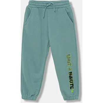 Dětské bavlněné tepláky United Colors of Benetton tyrkysová barva, 3J68GF04Z 3J68GF04Z.P.seasonal 06X, vel. 82