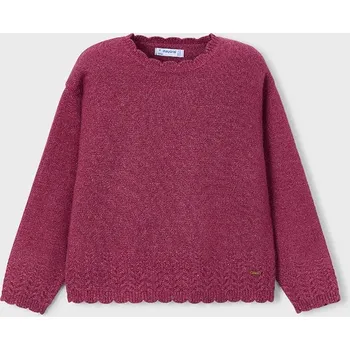 Dívčí svetr Dětský svetr Mayoral 4302.6C.Mini.9BYA burgundské 93X, vel. 98