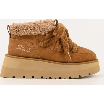 Dámská zimní obuv Sněhule Karl Lagerfeld SKYLAR hnědá barva, KL48632 KL48632.5T2 82X, EUR 41