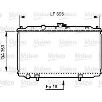 Chladič motoru Chladič, chlazení motoru VALEO 734736