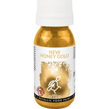Potravinářské barvivo Barvivo Zlaté metalické v tekuté formě NEW HONEY GOLD potravinářské jedlé