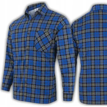 Pánská košile Pánská flanelová košile bavlněná kostkovaná klasická stylová praktická M