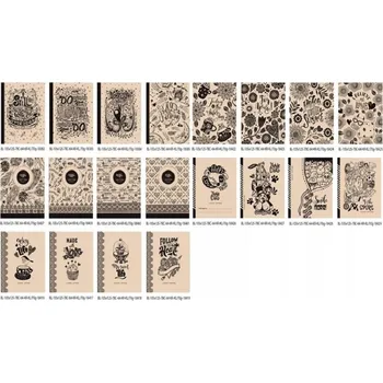 Blok Kancelářské POTŘEBY ZÁPISNÍKY BLOKY Notes Ozdobný zápisník 105x125/64 linkovaný