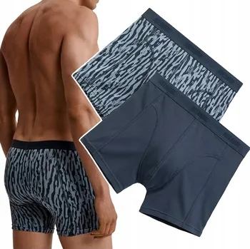 X2 Pohodlné pánské boxerky Atlantic 2MH-175 Dlouhé bavlněné trenky - XL