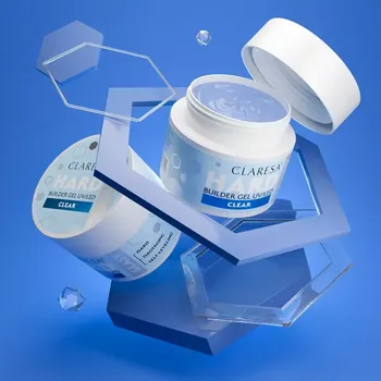 Lak na nehty CLARESA® Stavební gel na nehty HARD & EASY Builder gel CLEAR, 12g