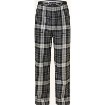Pánské pyžamo Tommy Hilfiger Pánské Pyžamové Kalhoty, černá / bílá / světle...
