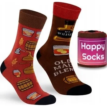 Pánské ponožky Śmieszne Skarpetki Whisky 38 - 42 Veselé bavlněné ponožky Whisky, velikost 38-42 - každá jiná (Ne do Pary)